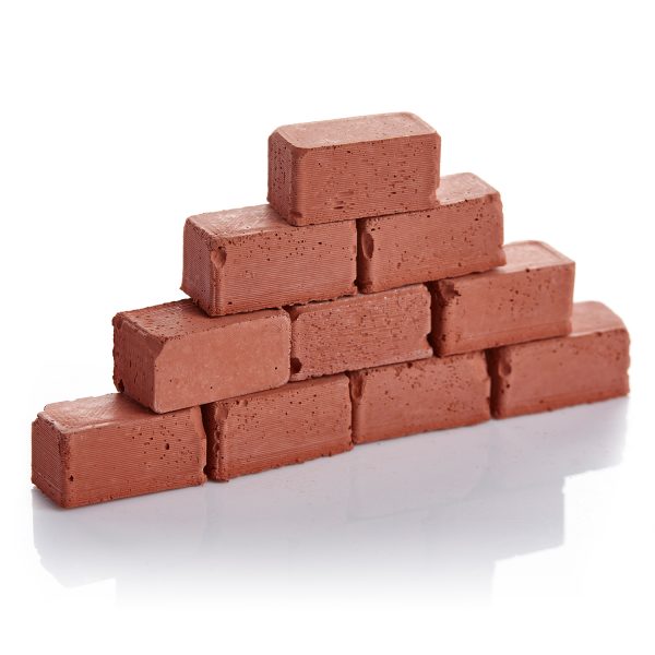 1:12 Scale Mini Red Block Brick (50 PK) - Image 5