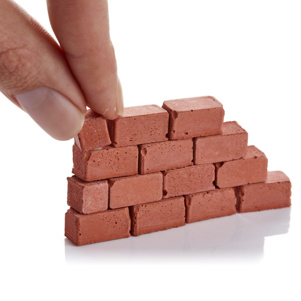 1:12 Scale Mini Half Red Block Brick (20 PK) - Image 2