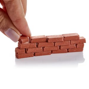 1:12 Scale Mini Red Bricks (50pk)