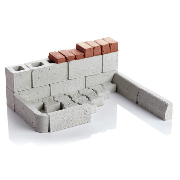 1:12 Scale Mini External Curbstone Corner (12 PK) - Image 2