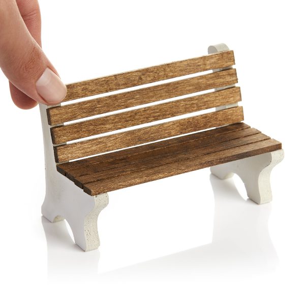 1:12 Scale Mini Outdoor Bench - Image 6