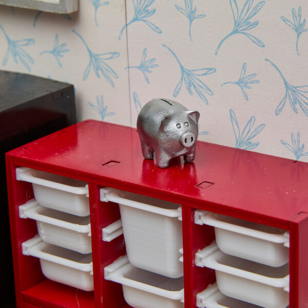 1:12 Scale Miniature Piggy Bank - EMIT - Image 2