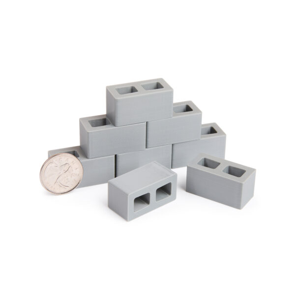 Scaled Miniature Cinder Blocks